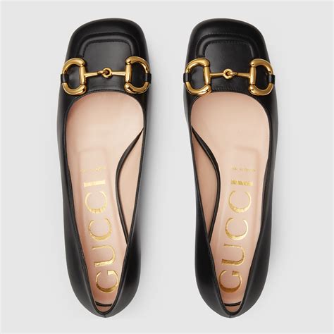 gucci calf hair ballet flats with gg logo|gucci ballet flat with horsebit.